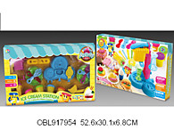 пластилин набор с формочками(тесто для лепки) мороженое № 9283 / Код 115055