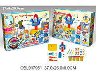 пластилин набор с формочками(тесто для лепки) сумашедший парикмахер № 9280 / Код 115048