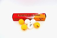 шарики теннис настольный 40 мм 6 шт/коробка по 2 цвета № N-1A / Код 113641