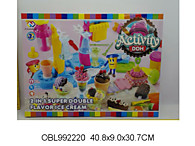 пластилин набор с формочками(тесто для лепки) мороженное 2 в 1 № 9305 / Код 115049